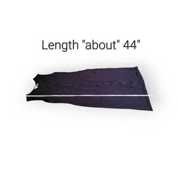 DKNY vintage black sleeveless midi cocktail wedding guest dress size M - Picture 5 of 6